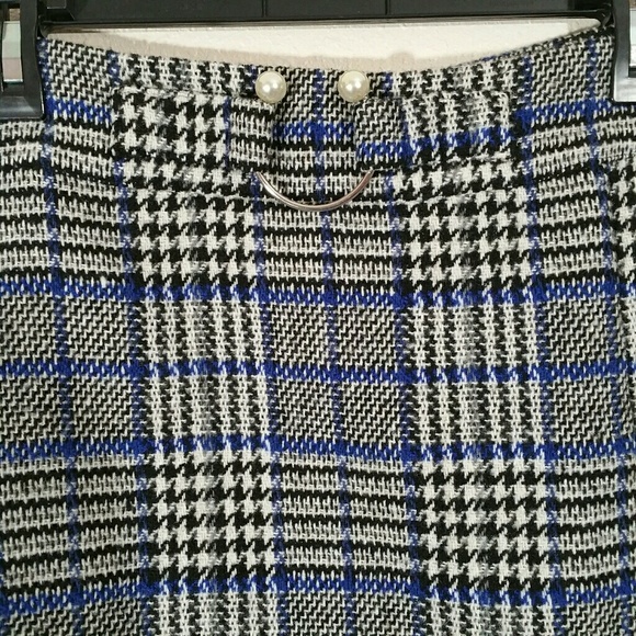 ASOS Check Mini Skirt with Pearl Trim WITUU - Picture 5 of 8